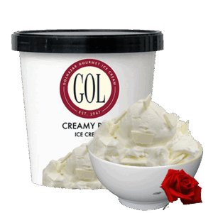 Creamy Rose Ice Cream