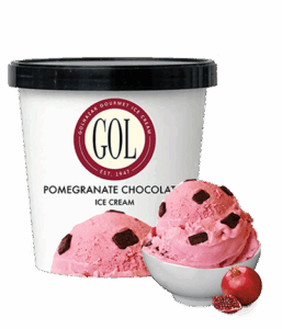 Pomegranate Chocolate Ice Cream