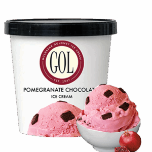 Pomegranate Chocolate Ice Cream