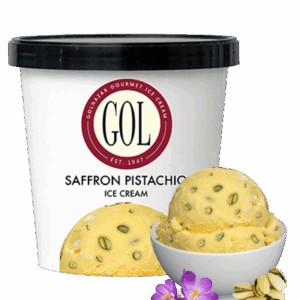 Saffron Pistachio Ice Cream