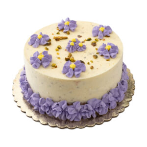 Saffron Pistachio Ice Cream Cake
