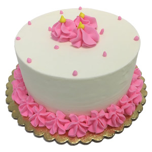 Creamy Rose Ice Cream Cake